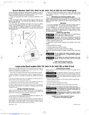 Bosch & 3452 24 Operating/Safety Instructions