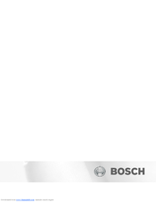 Bosch B30IF Series Use & Care Manual