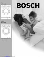 Bosch Axxis+ WFR 2450 Operating & Installation Instructions Manual