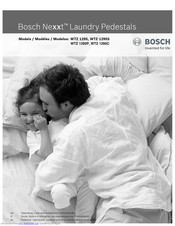 Bosch WTZ 1295P Operating, Care And Installation Instructions Manual