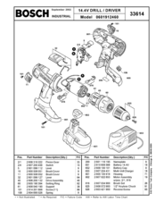 Bosch 601912460 Parts List