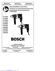 Bosch 1013VSR Operating/Safety Instructions Manual