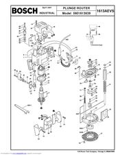 Bosch 601613639 Parts List
