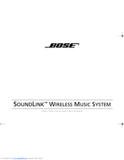 Bose SoundLink AM319182 Owner's Manual