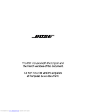 Bose 901 Series VI Loud Owner's Manual
