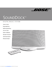 Bose SOUNDDOCKBLK Owner's Manual