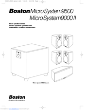 Boston Acoustics MicroSystem9500 Manual