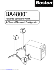 Boston Acoustics BA4800 User Manual