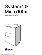 Boston Acoustics Micro 100x User Manual