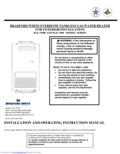 Bradford White Everhot IGE-199C Series Installation And Operating Instruction Manual