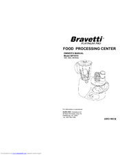 Bravetti FOOD PROCESSING CENTER BP101H Owner's Manual