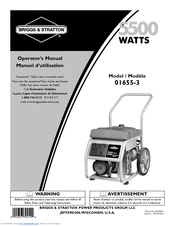 Briggs & Stratton 01655-3 Operator's Manual