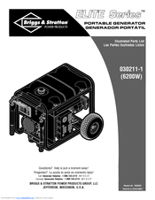 Briggs & Stratton 030211-1 Illustrated Parts List