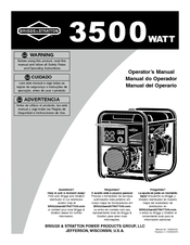 Briggs & Stratton 3500 Watt Portable Generator Operator's Manual