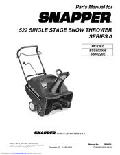 Snapper ESS50220E (7800083), SS50220E Parts Manual
