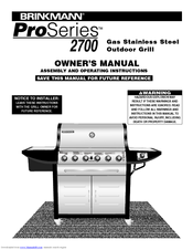 Brinkmann ProSeries 2700 Owner's Manual