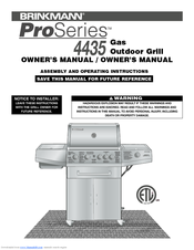 Brinkmann ProSeries 4435 Owner's Manual