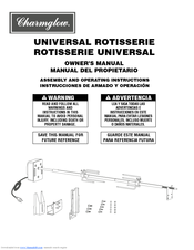 Charmglow Charmglow Universal Rotisserie Owner's Manual