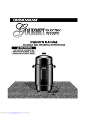 Brinkmann Electric Smoker Owner's Manual