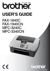 Brother FAX-1840CN User Manual