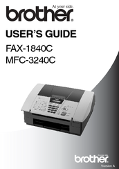 Brother FAX-3240C User Manual