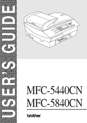 Brother MFC-5840CN Manual