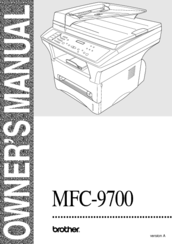 Brother MFC-9700 Owner's Manual