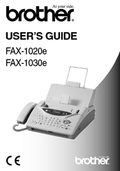 Brother FAX-1020E User Manual