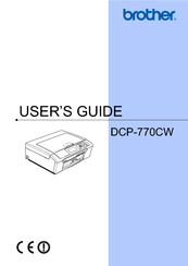 Brother DCP-770CW User Manual