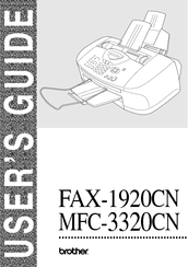 Brother FAX-1920CN User Manual
