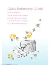 Brother Innov-is 1500D Quick Reference Manual