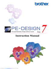 Brother PE-DESIGN V7 Instruction Manual