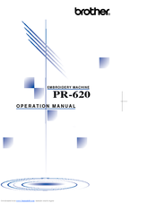 Brother PR-620 Operation Manual
