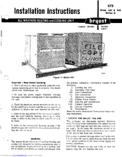 Bryant 180-479 Installation Instructions Manual