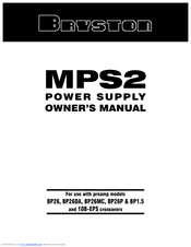 Bryston MPS-2 Owner's Manual
