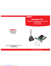 Buffalo AirStation G54 WLI-PCI-G54 User Manual
