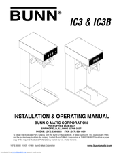Bunn IC3 Installation And Operating Manual