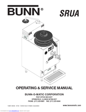 Bunn SRUA Operating & Service Manual