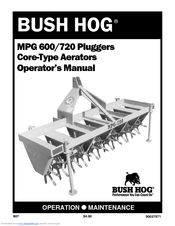 Bush Hog MPG 720 Operator's Manual