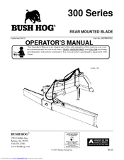 Bush Hog 300 Series Operator's Manual