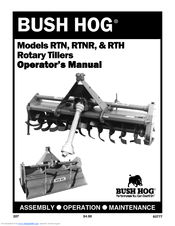 Bush Hog RTNR Operator's Manual