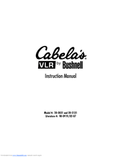 Bushnell Cabela 20-3031 Instruction Manual