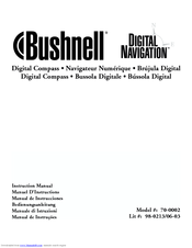 Bushnell Digital Navigation 70-0002 Instruction Manual