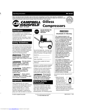 Campbell Hausfeld IN203203AV 11/00 Operating Instructions Manual