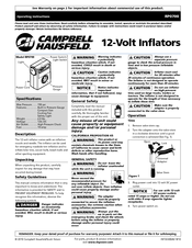 Campbell Hausfeld RP0700 Operating Instructions Manual