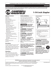 Campbell Hausfeld SN338K00 Operating Instructions Manual