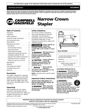 Campbell Hausfeld SN328K00 Operating Instructions Manual