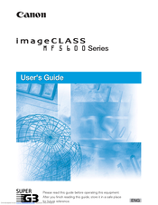 Canon imageCLASS MF5630 User Manual