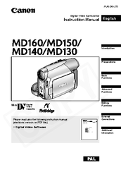 Canon MD130 Instruction Manual