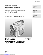 Canon Optura 200 MC Instruction Manual